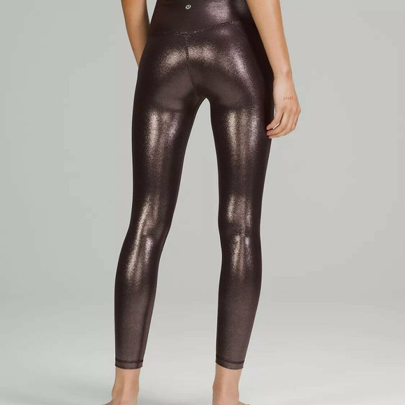 lululemon athletica Pants - Lululemon Align High Rise Leggings 25" Shine Radiant Foil Size 0 NEW With Tags